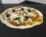 A picture of step 6 of Pizza Dosa.
