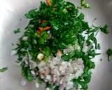 A picture of step 2 of Oats Tikki.