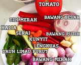 Gambar langkah 1 resipi Kari Ayam Nyonya.