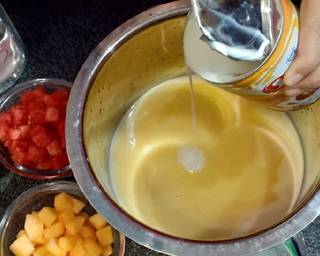 Puding Yogurt Warna Warni - Step 1