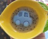 Hình bước làm 7 của món Tàu hủ yến mạch hoa đậu biếc sốt thanh long