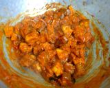 A picture of step 7 of Raw banana masala.