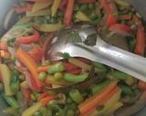 A picture of step 3 of Veg Pulao.