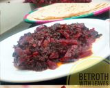 A picture of step 7 of Beetroot with Leaves (Bhujya) Chukander ki bhujiya.