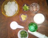 A picture of step 1 of Orange mojito mocktail.