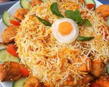 A picture of step 9 of Chicken tiqqa biryani.