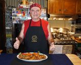 A picture of step 5 of Beer-Braised Chicken Thighs with Mushrooms.