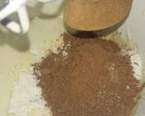 Foto langkah ke 4 dari resep Pancake coklat dengan saus coklat simple.