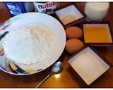 Hình bước làm 1 của món Nutella Star Bread