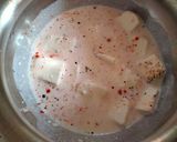 A picture of step 1 of Methi paneer malai curry.