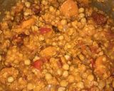 A picture of step 4 of Red lentil curry.