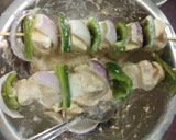 A picture of step 1 of Paneer Tikka masala.
