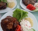 Gambar langkah 4 resipi Kambing Bakar Sos Lada Hitam.