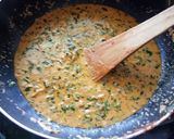 A picture of step 6 of Methi malai paneer.