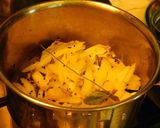A picture of step 5 of Cluster beans koottu mixed with rice.