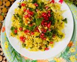 A picture of step 3 of Veg pulav (Leftover rice).