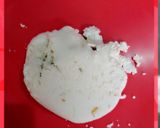 A picture of step 1 of Rosogolla stuff rabdi panna cotta.