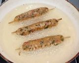 A picture of step 8 of Bread Seekh Kebab.