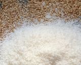 A picture of step 2 of Ragi coconut laddoos.