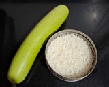A picture of step 1 of Rasiya Dhokla (Left over Rice).