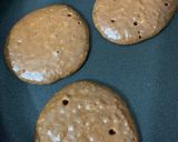 Hình bước làm 2 của món Pancake Cacao Chuối Bé Ăn Dặm BLW