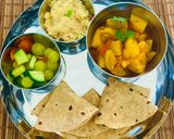 A picture of step 6 of Satvik Lauki Aaloo Sabji~Light Soulful Meal Dish -BottleGourd-Potato Curry😋.