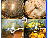 Foto del paso 4 de la receta: Crema de galeras con castañas y alcachofas