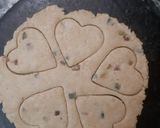 A picture of step 2 of Little heart tutti frutti cookies.