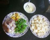 A picture of step 1 of Matar paneer.