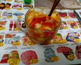 صورة لخطوة 4 من وصفة كوب فروت سلاد بعصير الجزر المسلوق التقيل 🍤🍧🍹🍷 (اختراع ياكوتش