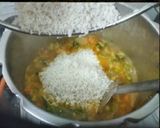 A picture of step 5 of Vegetable Biryani.