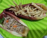 Foto langkah ke 7 dari resep Tumis Jantung Pisang & Jantung Pisang Crispy.