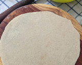 A picture of step 3 of Layered Chapatis with tea.