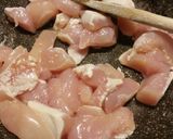 A picture of step 1 of Chicken and feta pastry parcels.