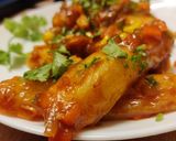 A picture of step 12 of Rice Paper wrapped Paneer Fingers.