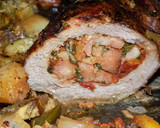Foto del paso 10 de la receta: Colita rellena acompañada con verduras al horno