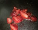 A picture of step 1 of Strawberry syrup.