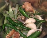 A picture of step 2 of Moong palak chilla.