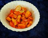 A picture of step 3 of Sweet Papaya Chaat.