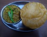 A picture of step 3 of Chole bhatoore.