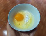 Hình bước làm 2 của món Đậu hũ lăn trứng chiên xù