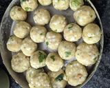 A picture of step 2 of Sabudana Vadas.