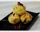 A picture of step 3 of Vada Pav #monsoon.