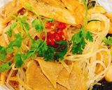 Hình bước làm 3 của món Miến xào chay