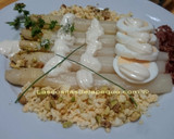 Foto del paso 4 de la receta: Espárragos con jamón, huevo y pistachos