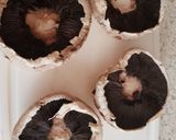 A picture of step 1 of My Italian Stuffed Portabello Mushrooms. 💙.