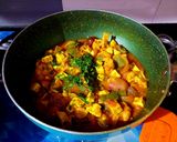 A picture of step 10 of Gobi-Paneer Kadai.