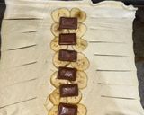 Foto langkah ke 4 dari resep Coklat Pisang Puff Pastry.