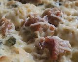 Une image de l'étape 8 de Tarte salée Courgettes, Saucisses et Pomme de terre, recette italienne.