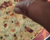 A picture of step 8 of No Masala Mint (Pudina)- Coriander (Dhana) Parathas.